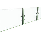 Thumbnail image #1 for Hatco Flav-R-Shield™ ORBIT100-108 108-Inch 3-Bay Single-Sided Full-Service Pass-Over Food Shield, Heat-Tempered Glass