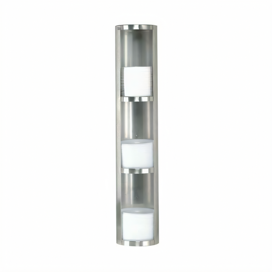 Product image #1 for Dispense-Rite TLD-3-3 Stainless Steel 3-Section Tubular Lid Dispenser