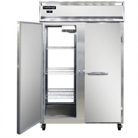 Continental Refrigerator 2FNSSPT Two-Section Pass-Thru Reach-In Freezer with Stainless Steel Exterior & Interior