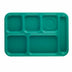 Thumbnail image #1 for Cambro Budget Full Portion 6-Compartment Rectangular School Tray, 10 x 14-1/2 Inches, Teal