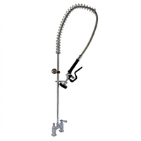 Lead-Free Low Flow 4-Inch Centers Deck Mount Pre-Rinse Assembly with 44-Inch Hose