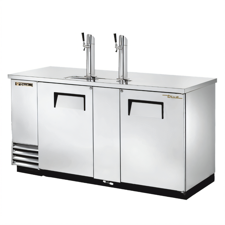 Product image #1 for True TDD-3-S-HC Countertop Draft Beer Cooler with 2 Beer Columns, 3 Half-Barrel Capacity, Stainless Steel