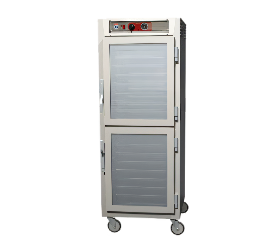 Product image #1 for Metro C5 6 Series Mobile Full-Height Heated Holding Cabinet with Dutch Double-Pane Tempered Glass Doors and Universal Adjustable Slides