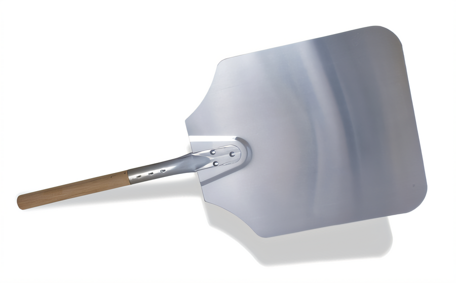 Product image #1 for Crestware Square Aluminum Pizza Peel with Wood Handle, 12 x 14 x 26 Inches