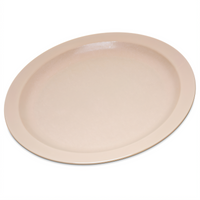 Carlisle 10-Inch Tan Polycarbonate Narrow Rim Dinner Plate