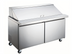 Thumbnail image #1 for Hurakan Megatop 60-Inch 2-Door Refrigerated Prep Table with 24-Pan Capacity