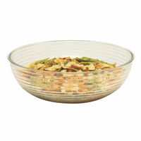 Cambro Camwear 10-Inch Round Ribbed Polycarbonate Bowl, 3.2 Quart, Clear