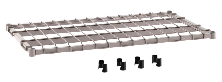 Product image #1 for Metro Super Erecta 42" x 24" Wire Deck Dunnage Shelf, Metroseal Gray Epoxy-Coated, 1,300 lb Capacity