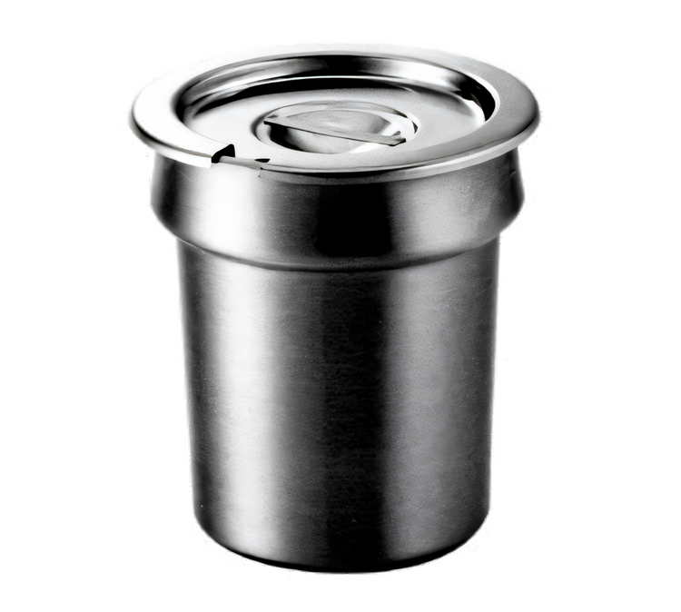 Product image #1 for Wells 4 Quart Round Bain Marie Inset with Lid, 6-1/2 Inch Opening