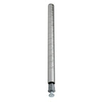Thumbnail image #1 for Quantum P14S Wire Shelving Post with Leveling Legs, 14"H, 304 Stainless Steel