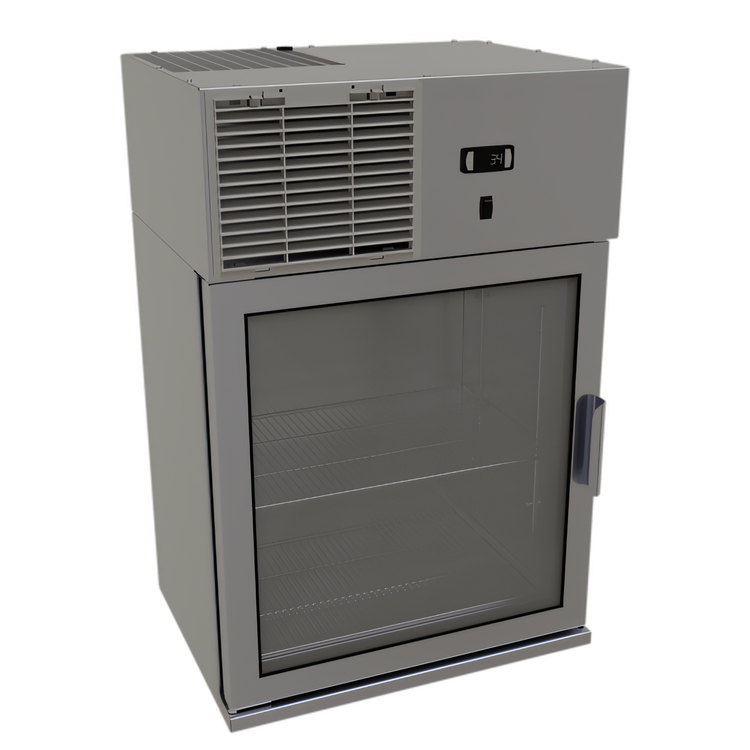 Product image #1 for Glastender 24-Inch Wall-Mount Refrigerator with Left-Hinged Glass Door