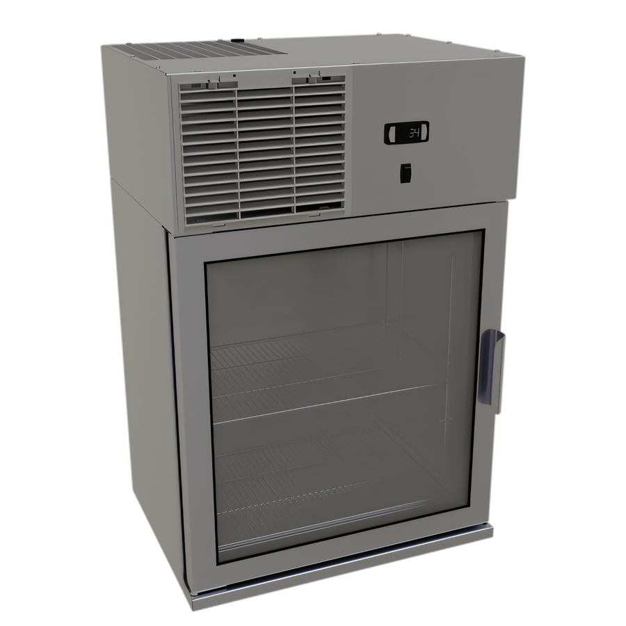 Product image #1 for Glastender 24-Inch Wall-Mount Refrigerator with Left-Hinged Glass Door