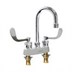 Thumbnail image #1 for Fisher 84800 Deck-Mount Mixing Faucet — 4-Inch Centers, 6-Inch Gooseneck Spout, Wrist Blade Handles (2.2 GPM)