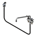Thumbnail image #1 for T&S Brass B-1171-01 4-Inch Centers Deck-Mount Workboard Mixing Faucet with 16-Inch Swing Nozzle, Diverter, Hose, and Side Spray