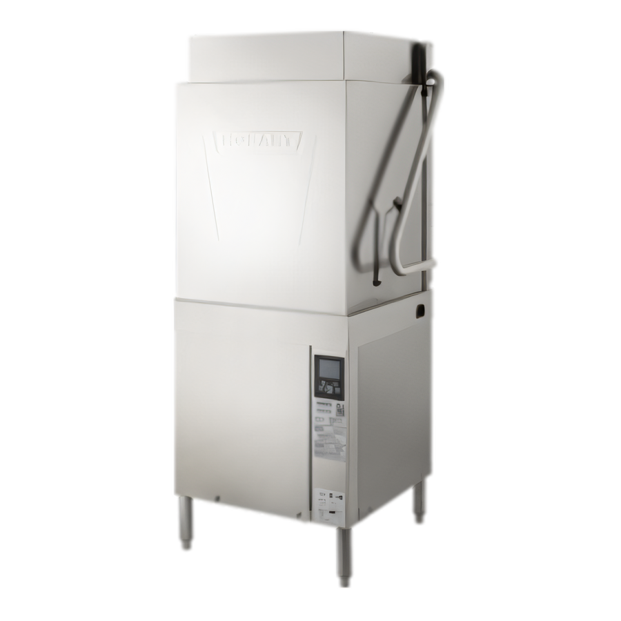 Product image #1 for Hobart AM16T-BAS-8 Tall Base High-Temperature Door-Type Dishwasher, 60 Racks/Hour, Smart Touchscreen, Wi-Fi