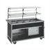 Thumbnail image #1 for Atlas Metal BLC-2-RM 2-Pan Mobile Refrigerated Cold Food Serving Counter with Recessed Top