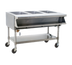 Thumbnail image #1 for Portable Electric Sealed-Well Hot Food Table with 3 Wells, Open Base, 50-1/2 in. W x 32-1/4 in. D x 34 in. H, 208V