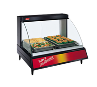 Hatco Glo-Ray Designer Curved Glass Single-Shelf Heated Display Case, 20.63-Inch Countertop, 120V, 410W