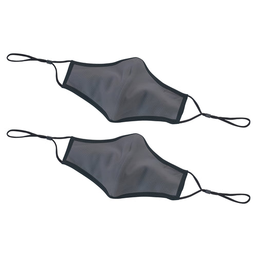Product image #1 for Winco Gray Two-Ply Cotton/Poly Face Mask with Adjustable Clip, Medium/Large, 2-Pack