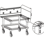 Thumbnail image #1 for Southbend (Middleby) HDCS-24 24-Inch Stainless Steel Equipment Stand with Open Base and Undershelf