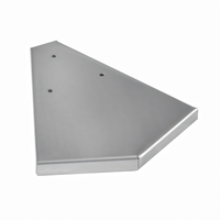 Glastender DR-OC45 45° Outside Corner Drink Rail Filler, Stainless Steel