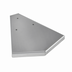 Thumbnail image #1 for Glastender DR-OC45 45° Outside Corner Drink Rail Filler, Stainless Steel