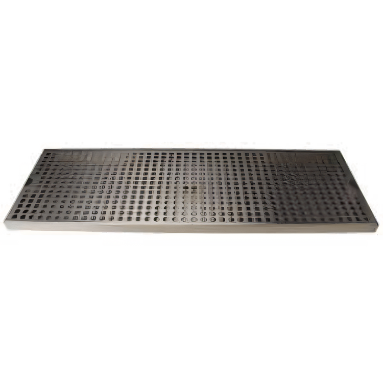 Product image #1 for Micro Matic Surface Mount Stainless Steel Drip Tray Trough with Perforated Screen, 24 x 8 Inches