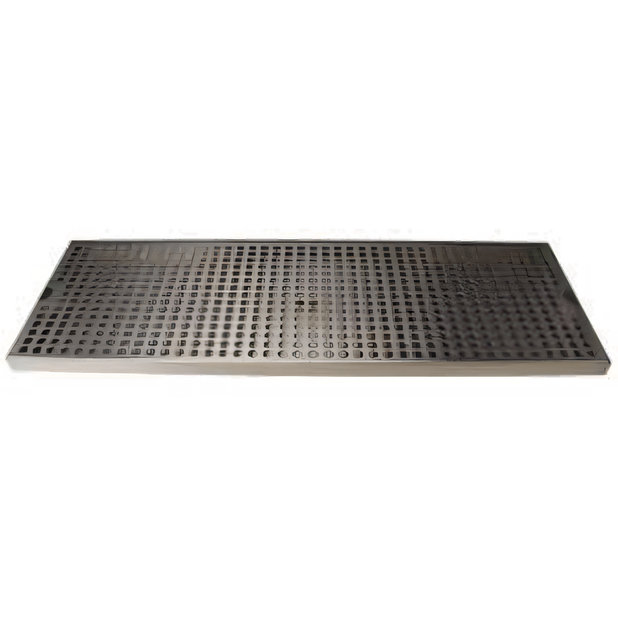 Product image #1 for Micro Matic Surface Mount Stainless Steel Drip Tray Trough with Perforated Screen, 24 x 8 Inches
