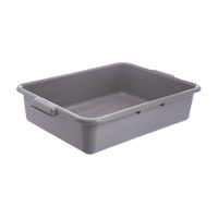 Comfort Curve 20 x 15 x 5 Inch Gray High-Density Polyethylene Stackable Tote Box