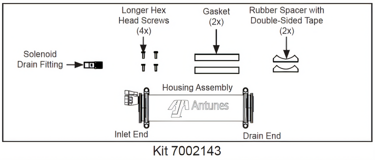 Product image #1 for Antunes VZN Ultrafilter Stainless Steel Housing Retrofit Kit for VZN-411V