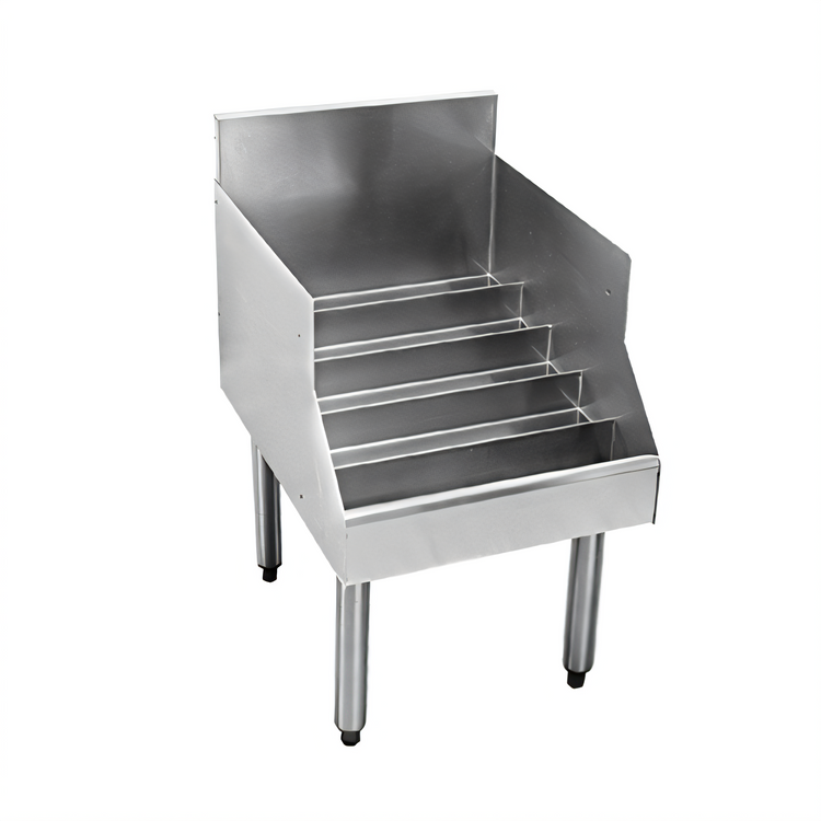 Product image #1 for CHOICE 24-Inch Freestanding Stainless Steel Underbar Liquor Steps, 5-Step