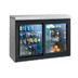 Thumbnail image #1 for Perlick SDBR48 Two-Section Remote Refrigerated Back Bar Storage Cabinet with Locking Sliding Glass Doors, 48 Inch Wide