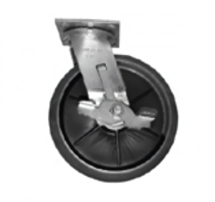 Product image #1 for Rubbermaid Commercial Products Executive Series 8-Inch Swivel Polyurethane Quiet Plate Caster
