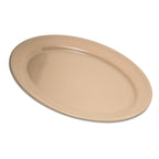 Thumbnail image #1 for CFS Brands Dallas Ware® 4356025 Oval Melamine Platter, Tan, 12 x 8-1/2 Inches, Reinforced Rim and Foot Case of 24