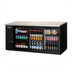 Thumbnail image #1 for Everest Refrigeration Three-Section Back Bar Refrigerator, 89-1/4 Inch, 28 Cu. Ft., Self-Contained Side-Mounted, Glass Sliding Doors