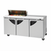 Thumbnail image #1 for Turbo Air Super Deluxe 72-5/8-Inch Three-Section Sandwich/Salad Prep Table with 10-Pan Opening