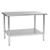 Thumbnail image #1 for Deluxe Series Stainless Steel Work Table with Adjustable Undershelf, 48