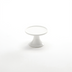 Thumbnail image #1 for American Metalcraft Prestige White Porcelain Round Cake Stand, 4-Inch Diameter x 3-Inch Height