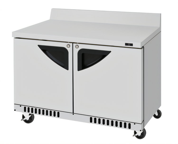 Product image #1 for Turbo Air Super Deluxe Two-Section 48-Inch Front-Breathing Worktop Refrigerator, 11.1 Cu. Ft.