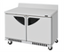 Thumbnail image #1 for Turbo Air Super Deluxe Two-Section 48-Inch Front-Breathing Worktop Refrigerator, 11.1 Cu. Ft.