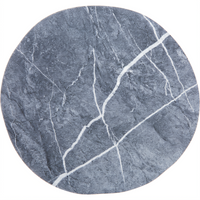Carlisle Ridge 9-Inch Free-Form Rimless Plate, Soapstone Melamine