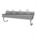 Thumbnail image #1 for Advance Tabco 80-Inch 4-Station Wall-Mounted Multiwash Hand Wash Sink with 4 Faucets