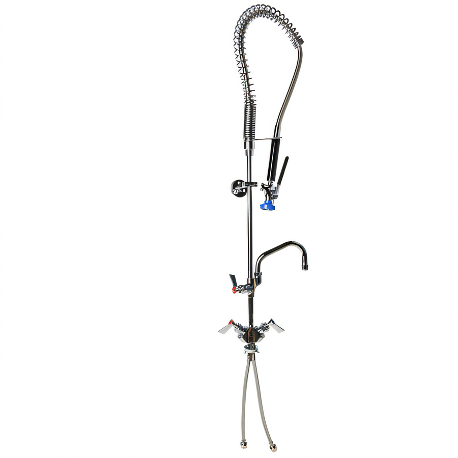 Product image #1 for Fisher Single-Deck Mount Spring-Style Pre-Rinse Add-On Faucet with 12-Inch Swing Spout