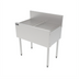 Thumbnail image #1 for Top Shelf TS Series 30-Inch Freestanding Stainless Steel Underbar Drainboard with Backsplash