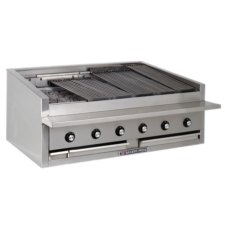 Product image #1 for Bakers Pride Dante Series 48-Inch Low-Profile Countertop Gas Radiant Charbroiler with Floating Rod Grates