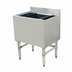 Thumbnail image #1 for Omcan 24-Inch Floor Model No Cold Plate Insulated Stainless Steel Bar Ice Bin with Bottle Holder