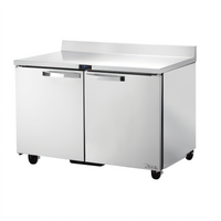 True SPEC SERIES 48-Inch Two-Section Worktop Freezer, Rear-Mounted Self-Contained, -10°F