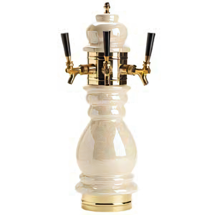 Product image #1 for Micro Matic Black Forest Ceramic Countertop Air-Cooled Draft Beer Tower with 3 Faucets