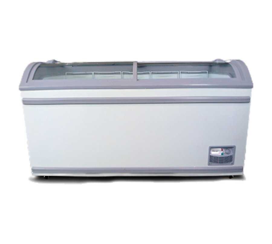 Product image #1 for Omcan USA 17.7 Cu. Ft. Ice Cream Freezer with Sliding Curved Glass Doors