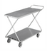 Thumbnail image #1 for Channel Galvanized Stocking / Marking Truck with Handle and Solid Bottom Deck
